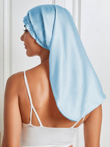 [Hellblau] SilkSilky-DE Reine Seide Sleep Cap 006