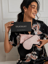 [Rosa] SilkSilky-DE 19Momme Reine Seide Pillowcase Set 002