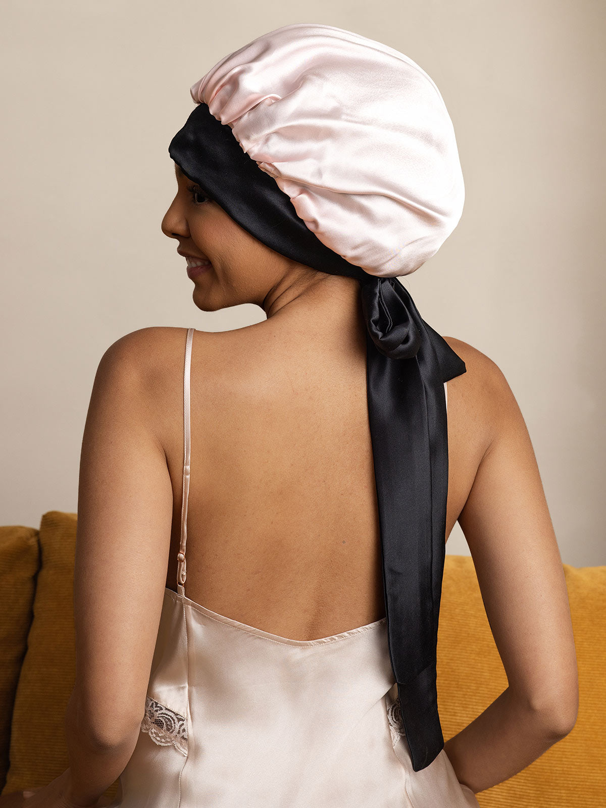 [Rosa] SilkSilky-DE Reine Seide Sleep Cap 005