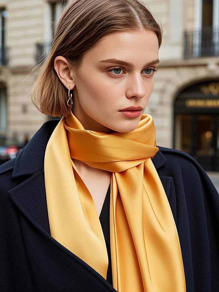 [Champagner] SilkSilky-DE Schals 001