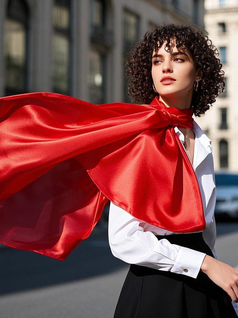 [Rot] SilkSilky-DE Schals 003