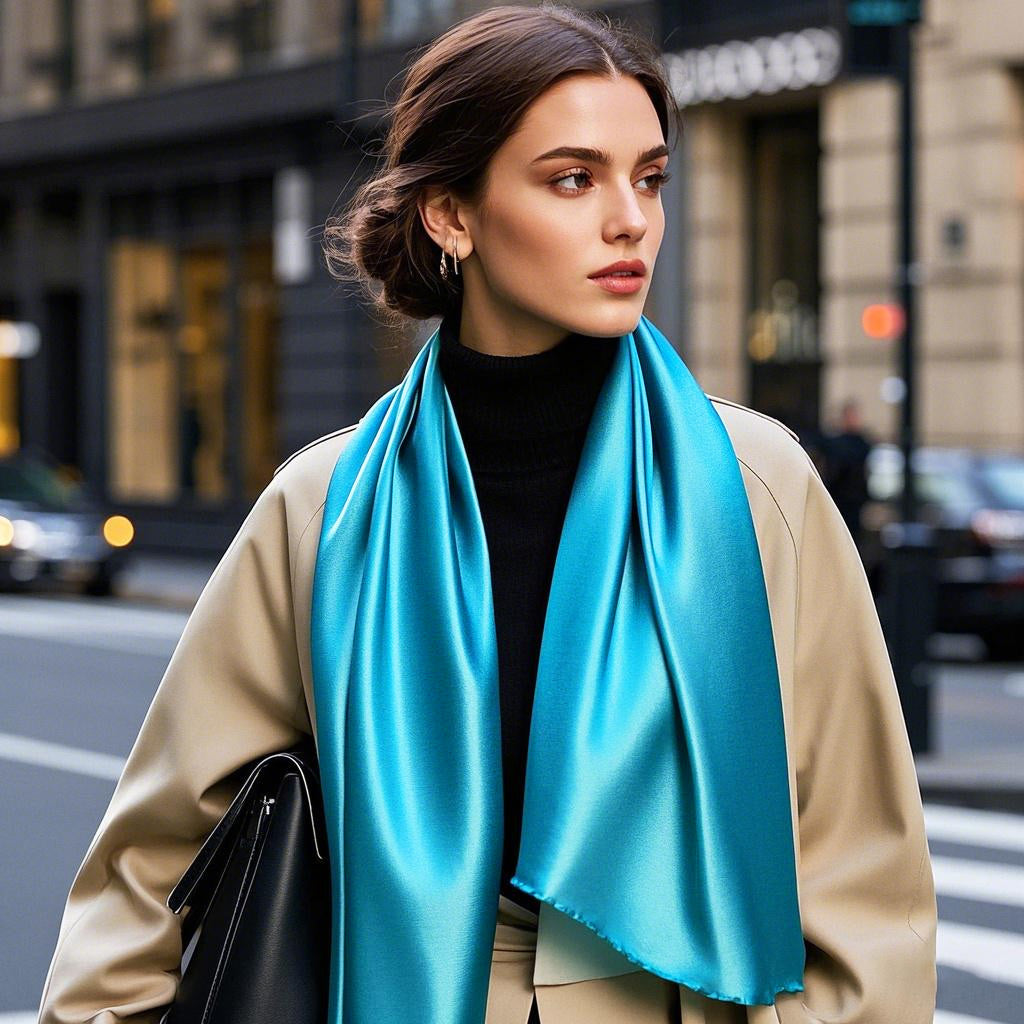 [König Blau] SilkSilky-DE Schals 003