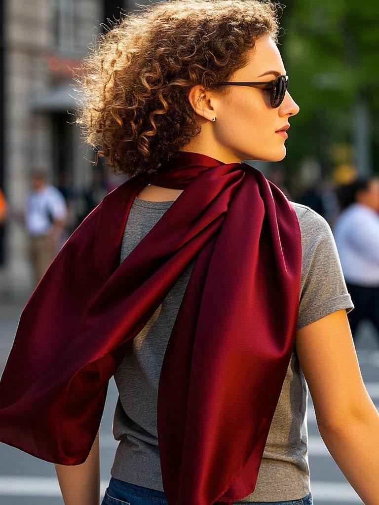 [Rotwein] SilkSilky-DE Schals 001