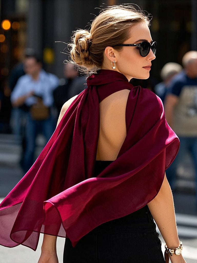 [Rotwein] SilkSilky-DE Schals 002