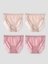 [Beige+Rosa] SilkSilky-DE Höschen 003