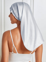 [Silber] SilkSilky-DE Reine Seide Sleep Cap 006