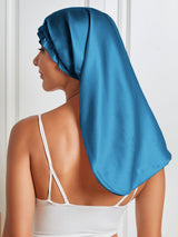 [König Blau] SilkSilky-DE Reine Seide Sleep Cap 006