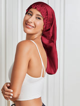 [Rotwein] SilkSilky-DE Reine Seide Sleep Cap 004