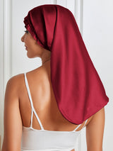 [Rotwein] SilkSilky-DE Reine Seide Sleep Cap 006
