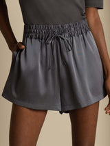 [Dunkelgrau] SilkSilky-DE 19Momme Damen Shorts 001