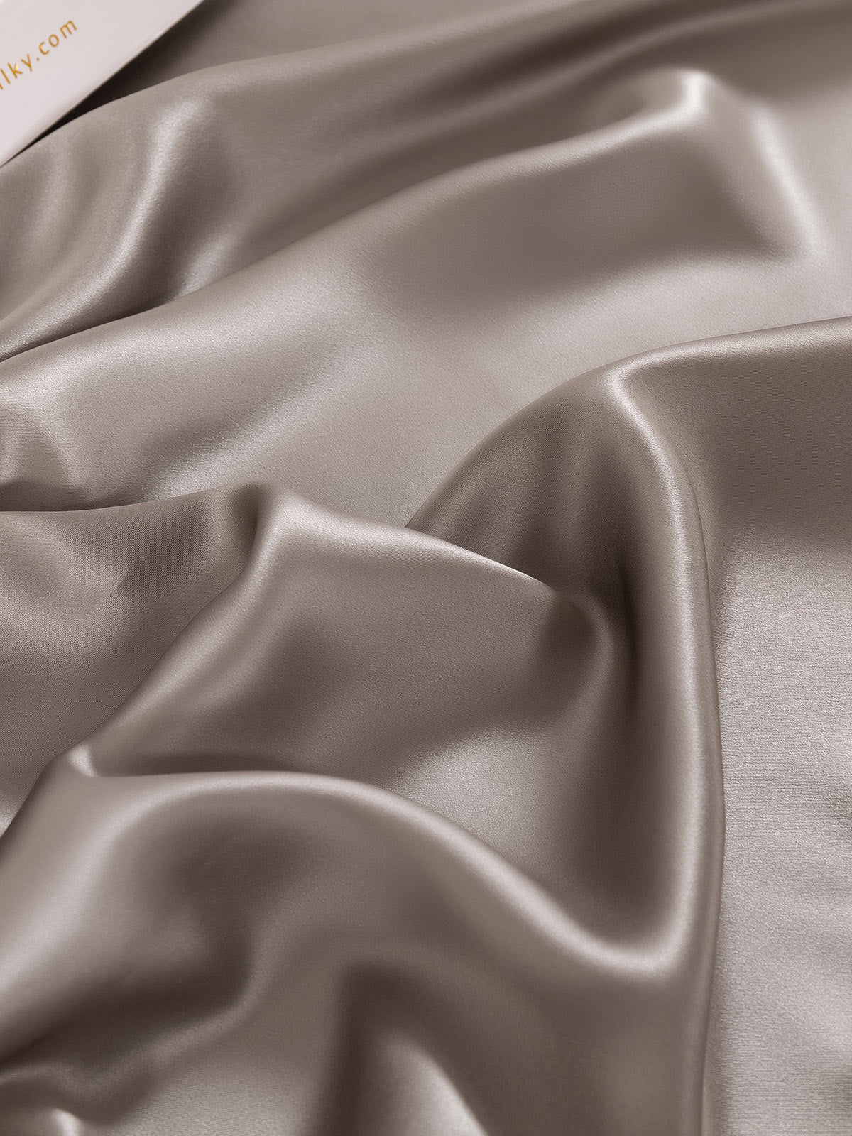 [Grau] SilkSilky-DE 19Momme Reine Seide Sheet 006