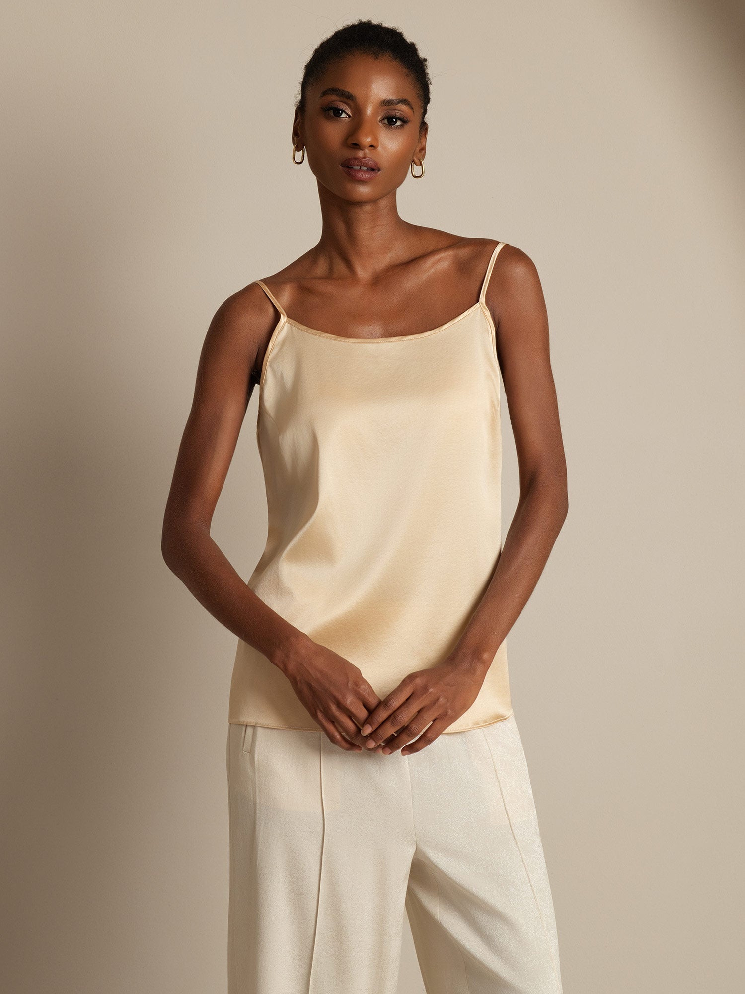 [Champagner] SilkSilky-DE 19Momme Seide Camisoles 004