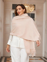 [Beige] SilkSilky-DE Wolle Schals 002