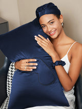 [Dunkelblau] SilkSilky-DE 19Momme Pillowcase Set 003