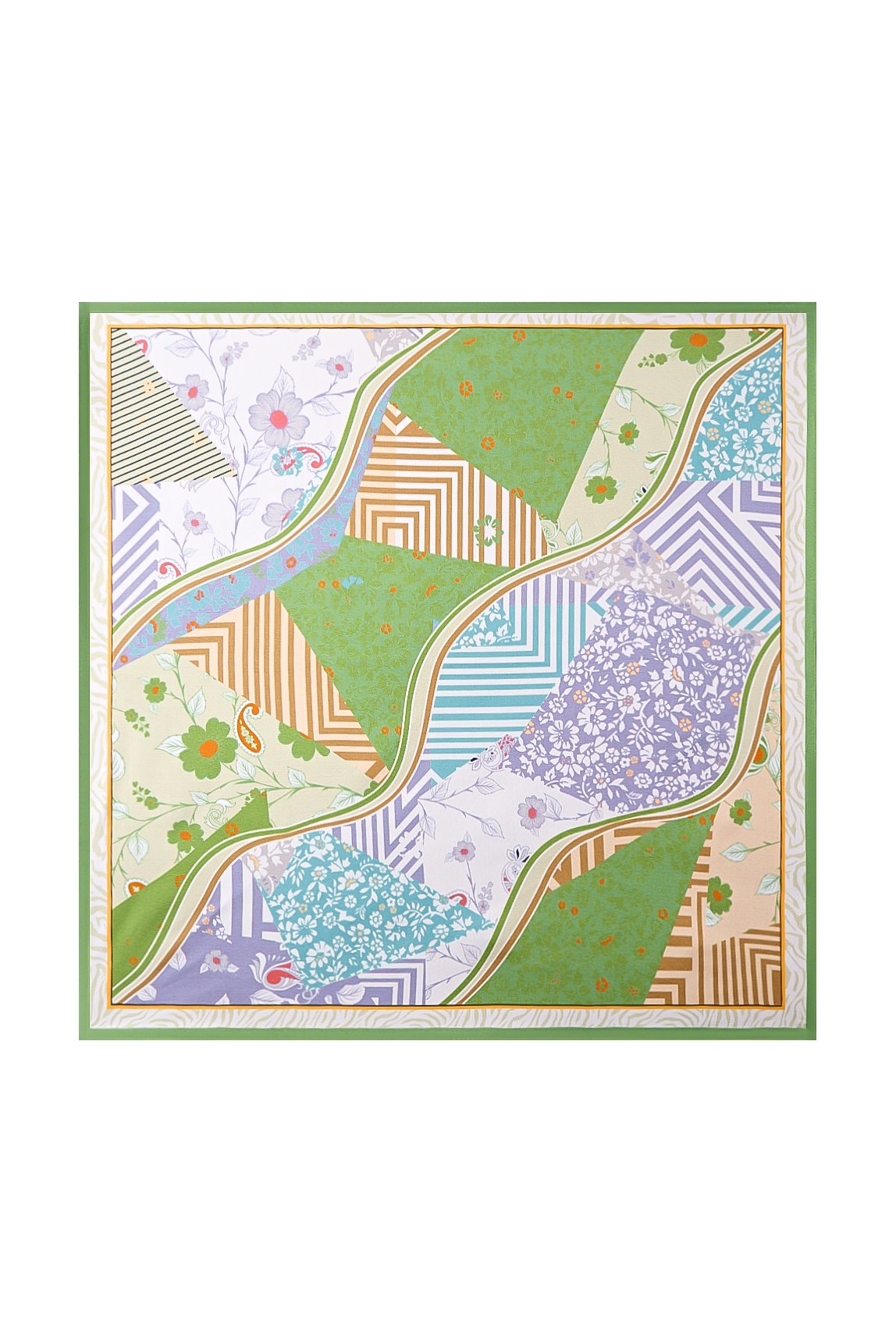 [P100] SilkSilky-DE Reine Seide Scarf 001,
