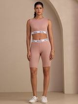 [Rosa] SilkSilky-DE Sleeveless Crew Neck Women's Outfit Sets 005