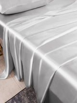 [Silber] SilkSilky-DE 19Momme Bettwäsche Sets 003