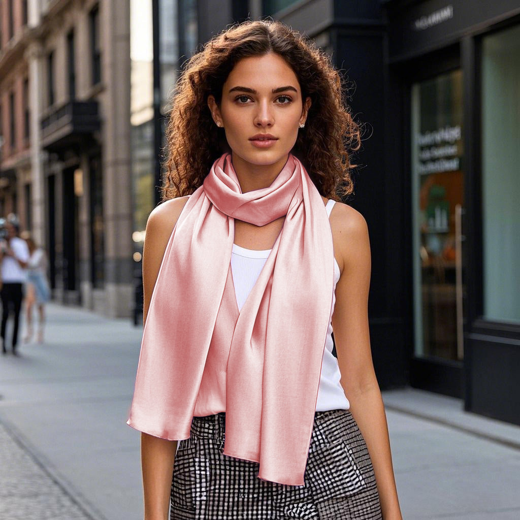 [Blasses Mauve] SilkSilky-DE Schals 004