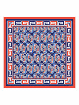 [Marineblaues Seepferdchen] SilkSilky-DE Scarf 001