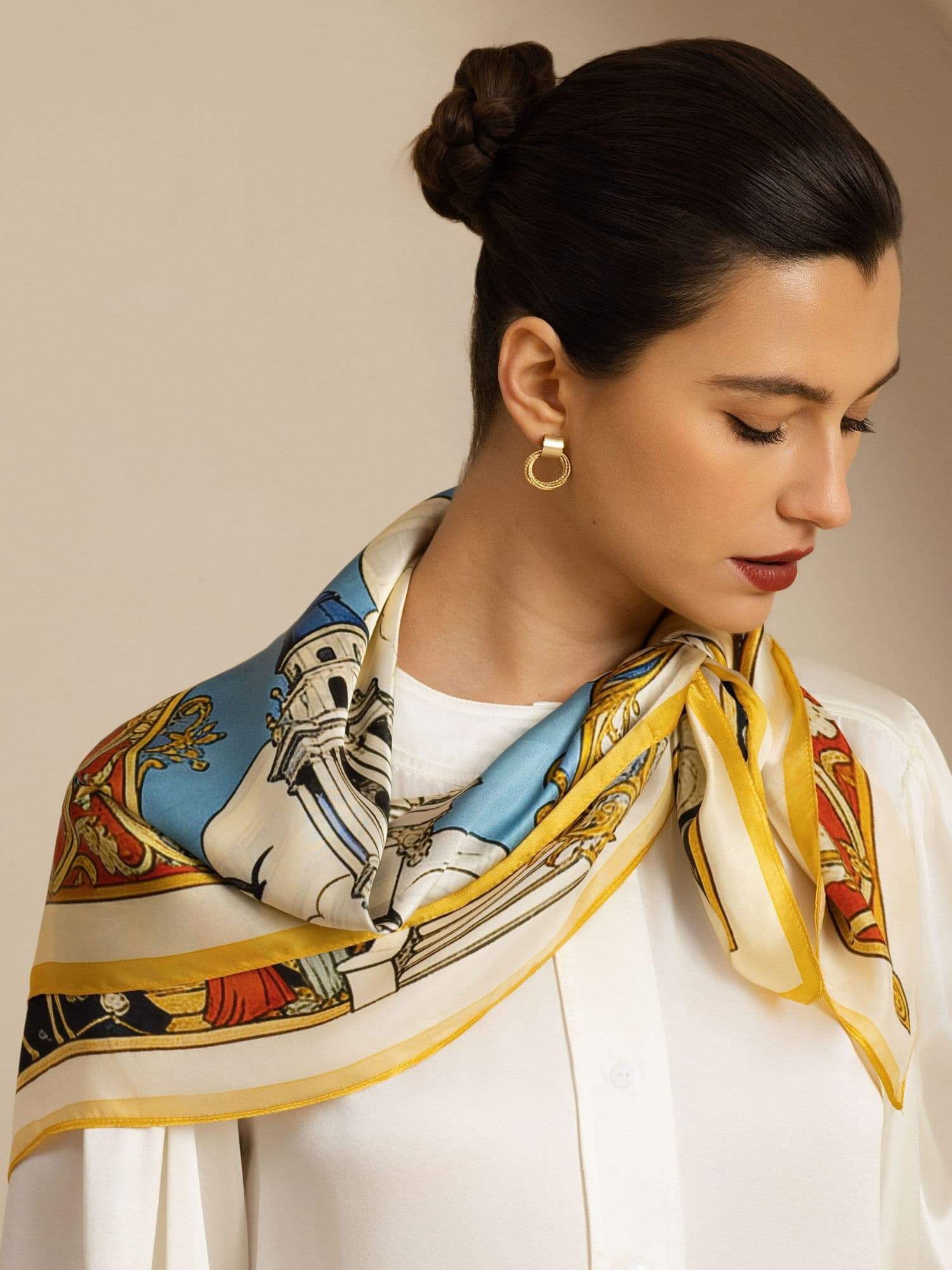 [P107] SilkSilky-DE Pure Silk Scarf 003