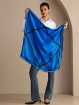 [Blaues Quadrat] SilkSilky-DE Schals 005