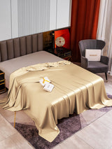 [Beige] SilkSilky-DE 22Momme Spannbettlaken 002