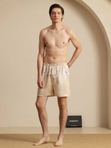 [Champagner] SilkSilky-DE Mens Sleep Bottoms 006