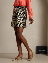 [Leopard] SilkSilky-DE Reine Seide Skirt 005,