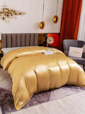 SilkSilky DE 19Momme Reine Seide Duvet Cover Champagner 003