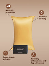 [Champagner] SilkSilky-DE 22Momme Reine Seide Pillowcase 002