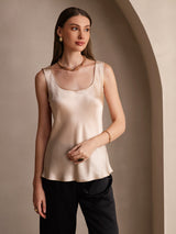 [Champagner] SilkSilky-DE Sleeveless Cami Top 005
