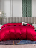 SilkSilky DE 25Momme Reine Seide Duvet Cover Rotwein 004