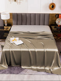 SilkSilky DE 19Momme Reine Seide Sheet Khaki 002