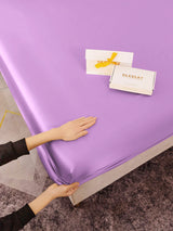 [Lavendel] SilkSilky-DE 19Momme Spannbettlaken 003