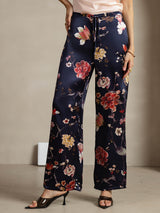 [Marine Blumen] SilkSilky-DE 19Momme Seide Womens Pants 001