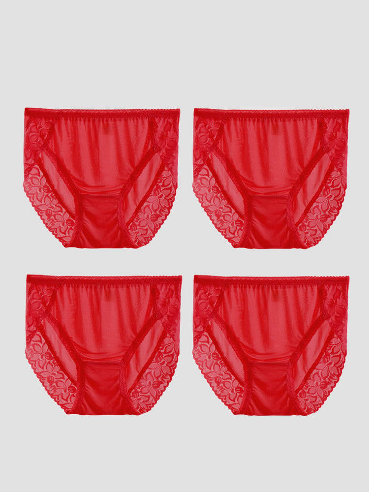 SilkSilky-DE Seidenstrick Panty Rot 005