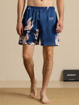 [Dunkelblau] SilkSilky-DE Mens Sleep Bottoms 003