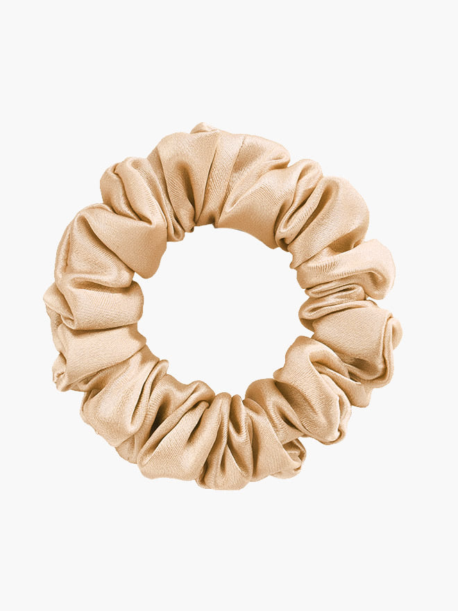 [Champagner] SilkSilky-DE 19Momme Reine Seide Scrunchie 004