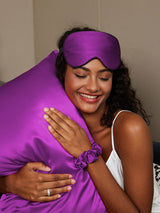 [Lila] SilkSilky-DE 19Momme Reine Seide Pillowcase Set 001