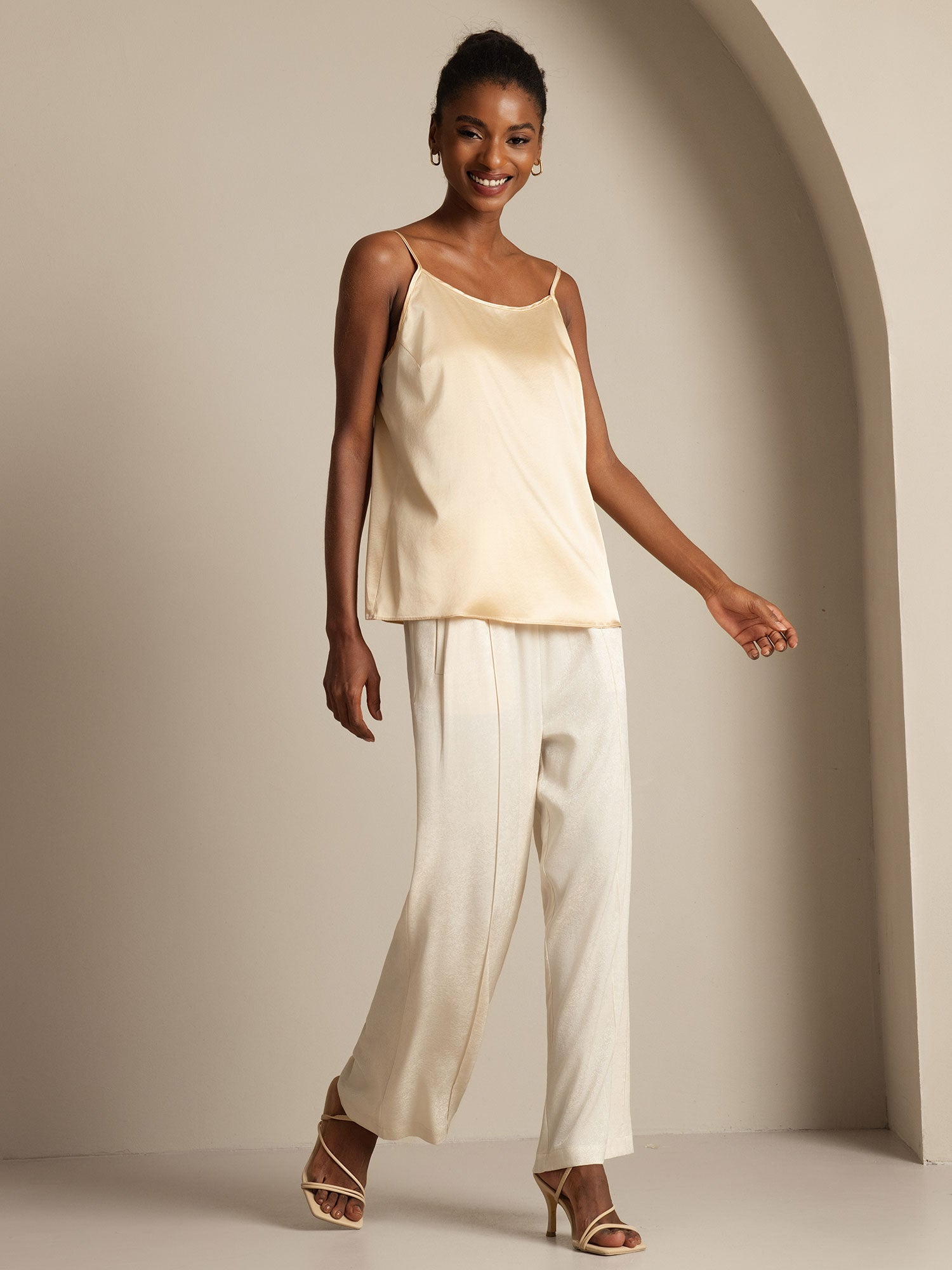 [Champagner] SilkSilky-DE 19Momme Seide Camisoles 007