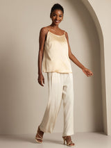 [Champagner] SilkSilky-DE Spaghetti Strap Cami Top 007