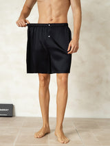 [Schwarz] SilkSilky-DE Mens Sleep Bottoms 005