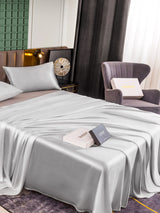 [Silber] SilkSilky-DE 25Momme Reine Seide Bedding Set 004