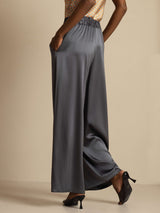 [Dunkelgrau] SilkSilky-DE 19Momme Womens Pants 002