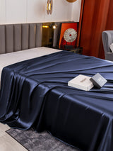 [Dunkelblau] SilkSilky-DE 19Momme Spannbettlaken 004