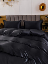 [Schwarz] SilkSilky-DE 19Momme Bettwäsche Sets 005