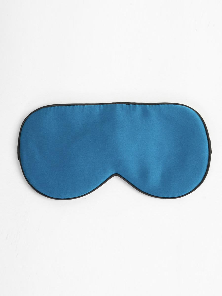 [König Blau] SilkSilky-DE 19Momme Reine Seide Eye Mask 006