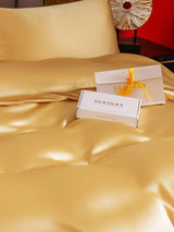 [Champagner] SilkSilky-DE 22Momme Reine Seide Bedding Set 005,