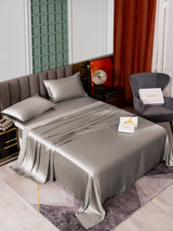 [Grau] SilkSilky-DE 25Momme Bettwäsche Sets 002