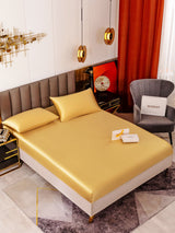 [Champagner] SilkSilky-DE 19Momme Bettwäsche Sets 001